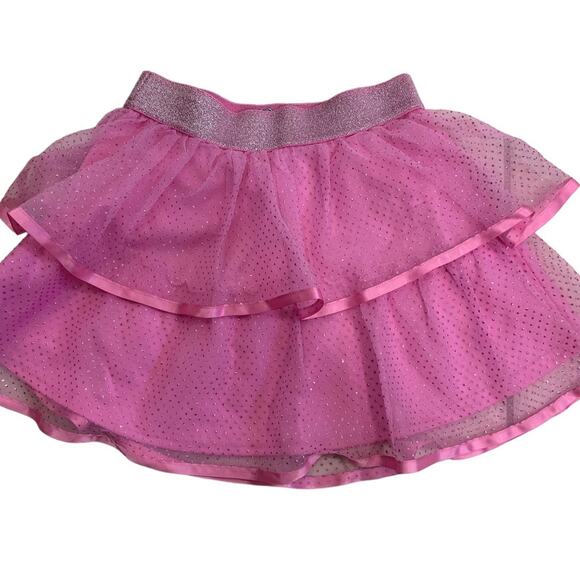 Hello Kitty Skirt Girls Size 6 Layered Color Pink with Elastic Waist Polyester - Picture 2 of 5